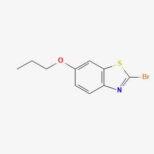 molecular formula C10H10BrNOS B11795539 2-Bromo-6-propoxybenzo[d]thiazole 