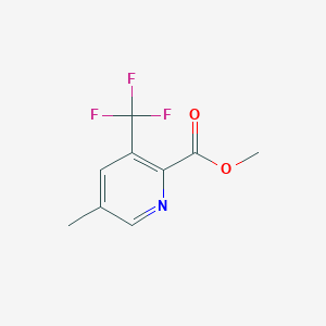 molecular formula C9H8F3NO2 B11795562 Methyl 5-methyl-3-(trifluoromethyl)picolinate 
