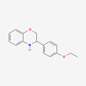 molecular formula C16H17NO2 B11795577 3-(4-Ethoxyphenyl)-3,4-dihydro-2H-benzo[b][1,4]oxazine 