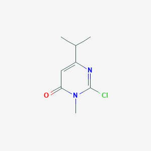 molecular formula C8H11ClN2O B11795605 2-Chloro-6-isopropyl-3-methylpyrimidin-4(3H)-one 