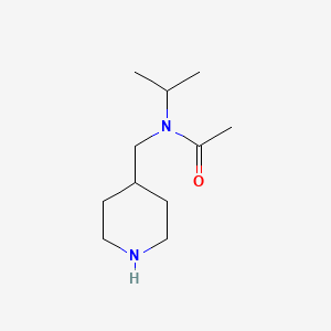 molecular formula C11H22N2O B11795644 N-Isopropyl-N-piperidin-4-ylmethyl-acetamide 