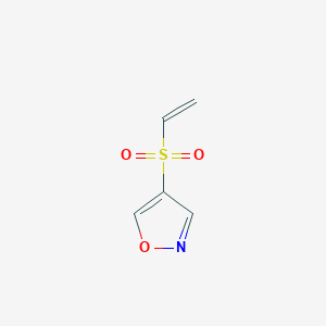 molecular formula C5H5NO3S B11795690 4-(Vinylsulfonyl)isoxazole 