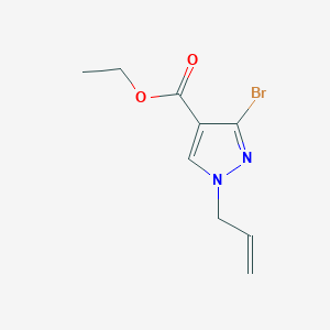 molecular formula C9H11BrN2O2 B11795709 Ethyl 1-allyl-3-bromo-1H-pyrazole-4-carboxylate 