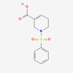 molecular formula C12H13NO4S B11795722 1-(Phenylsulfonyl)-1,2,5,6-tetrahydropyridine-3-carboxylicacid 
