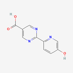 molecular formula C10H7N3O3 B11795741 2-(5-Hydroxypyridin-2-YL)pyrimidine-5-carboxylic acid 