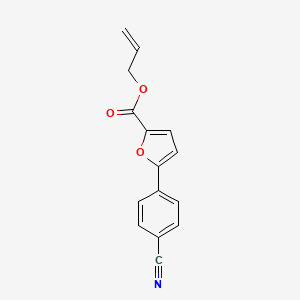 molecular formula C15H11NO3 B11795868 Allyl 5-(4-cyanophenyl)furan-2-carboxylate 