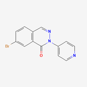 molecular formula C13H8BrN3O B11796022 7-Bromo-2-(pyridin-4-yl)phthalazin-1(2H)-one 