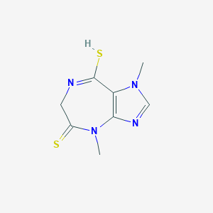 molecular formula C8H10N4S2 B117961 Imidazo[4,5-e][1,4]diazepine-5,8-dithione, 1,4,6,7-tetrahydro-1,4-dimethyl- CAS No. 151251-44-4