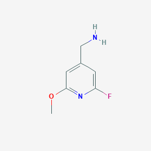 molecular formula C7H9FN2O B11796152 (2-Fluoro-6-methoxypyridin-4-yl)methanamine 