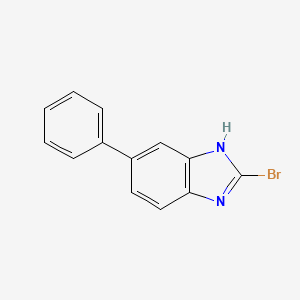 molecular formula C13H9BrN2 B11796160 2-Bromo-5-phenyl-1H-benzo[d]imidazole 
