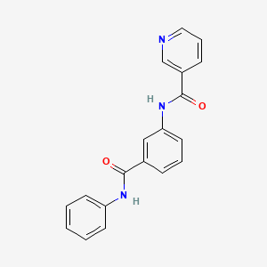 molecular formula C19H15N3O2 B1179619 N-[3-(anilinocarbonyl)phenyl]nicotinamide 