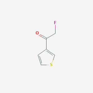 molecular formula C6H5FOS B117962 Ethanone, 2-fluoro-1-(3-thienyl)-(9CI) CAS No. 145652-68-2