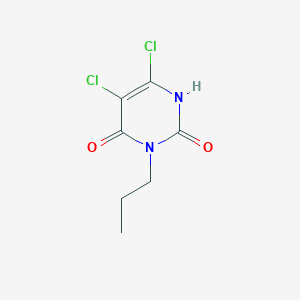 molecular formula C7H8Cl2N2O2 B11796328 5,6-Dichloro-3-propylpyrimidine-2,4(1H,3H)-dione 