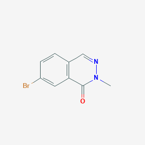 molecular formula C9H7BrN2O B11796391 7-Bromo-2-methylphthalazin-1(2H)-one 