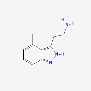 molecular formula C10H13N3 B11796462 2-(4-Methyl-1H-indazol-3-yl)ethanamine 