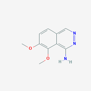 molecular formula C10H11N3O2 B11796473 7,8-Dimethoxyphthalazin-1-amine 