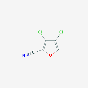 molecular formula C5HCl2NO B11796709 3,4-Dichlorofuran-2-carbonitrile 