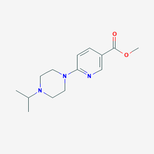 molecular formula C14H21N3O2 B11796736 Methyl 6-(4-isopropylpiperazin-1-yl)nicotinate 