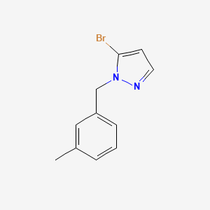 molecular formula C11H11BrN2 B11796753 5-Bromo-1-(3-methylbenzyl)-1H-pyrazole 