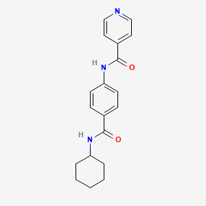 molecular formula C19H21N3O2 B1179687 N-{4-[(cyclohexylamino)carbonyl]phenyl}isonicotinamide 
