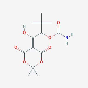 molecular formula C5H8N4 B1179688 tert-Butyl 2-(2,2-dimethyl-4,6-dioxo-1,3-dioxan-5-ylidene)-2-hydroxyethyl carbamate CAS No. 182352-25-6