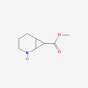 molecular formula C8H13NO2 B11796887 Methyl 2-azabicyclo[4.1.0]heptane-7-carboxylate 