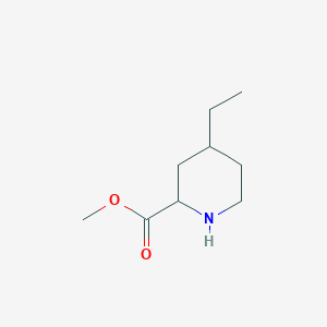 molecular formula C9H17NO2 B117969 Methyl 4-ethylpiperidine-2-carboxylate CAS No. 144817-81-2