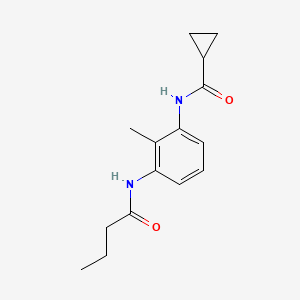 molecular formula C15H20N2O2 B1179692 N-[3-(butyrylamino)-2-methylphenyl]cyclopropanecarboxamide 