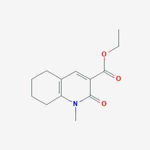molecular formula C13H17NO3 B11796932 Ethyl 1-methyl-2-oxo-1,2,5,6,7,8-hexahydroquinoline-3-carboxylate 