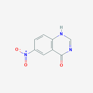 molecular formula C8H5N3O3 B117970 6-nitroquinazolin-4(3H)-one CAS No. 6943-17-5