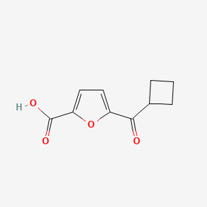 molecular formula C10H10O4 B11797039 5-(Cyclobutanecarbonyl)furan-2-carboxylic acid 