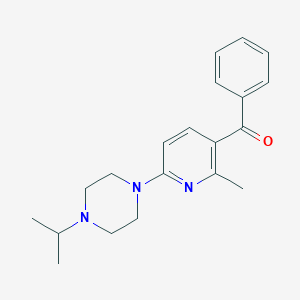 molecular formula C20H25N3O B11797044 (6-(4-Isopropylpiperazin-1-yl)-2-methylpyridin-3-yl)(phenyl)methanone 