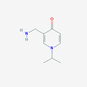 molecular formula C9H14N2O B11797066 3-(Aminomethyl)-1-isopropylpyridin-4(1H)-one 