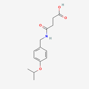 4-[(4-Isopropoxybenzyl)amino]-4-oxobutanoic acid