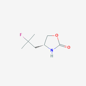 molecular formula C7H12FNO2 B11797442 (R)-4-(2-Fluoro-2-methylpropyl)oxazolidin-2-one 