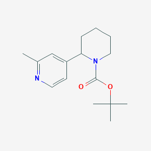 molecular formula C16H24N2O2 B11797452 tert-Butyl 2-(2-methylpyridin-4-yl)piperidine-1-carboxylate 