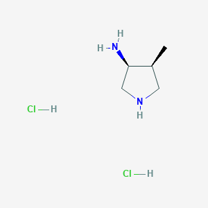molecular formula C5H14Cl2N2 B11797672 (3S,4S)-4-Methylpyrrolidin-3-amine dihydrochloride 