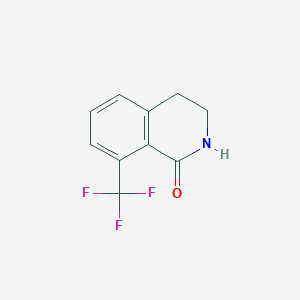 molecular formula C10H8F3NO B11797694 8-(Trifluoromethyl)-3,4-dihydroisoquinolin-1(2H)-one 