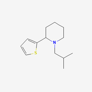 molecular formula C13H21NS B11797761 1-Isobutyl-2-(thiophen-2-yl)piperidine CAS No. 1355200-81-5