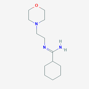 molecular formula C13H25N3O B11797817 N-(2-Morpholinoethyl)cyclohexanecarboximidamide 