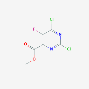 molecular formula C6H3Cl2FN2O2 B11797904 Methyl 2,6-dichloro-5-fluoropyrimidine-4-carboxylate 