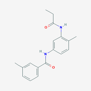 3-methyl-N-[4-methyl-3-(propionylamino)phenyl]benzamide