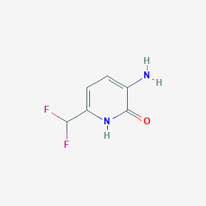 molecular formula C6H6F2N2O B11797948 3-Amino-6-(difluoromethyl)pyridin-2(1H)-one 