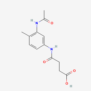 4-{[3-(Acetylamino)-4-methylphenyl]amino}-4-oxobutanoic acid