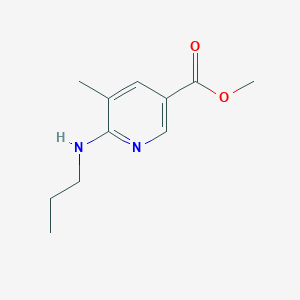 molecular formula C11H16N2O2 B11798056 Methyl 5-methyl-6-(propylamino)nicotinate 