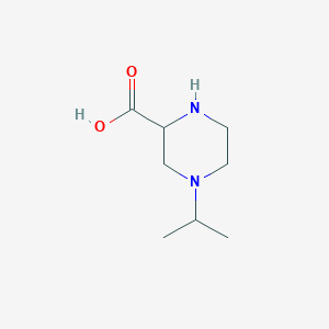 molecular formula C8H16N2O2 B11798058 4-Isopropylpiperazine-2-carboxylic acid 