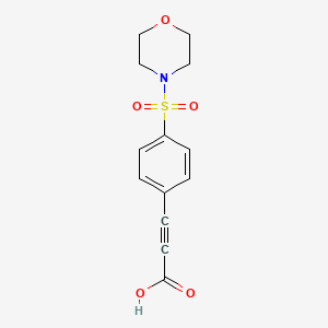 molecular formula C13H13NO5S B11798085 3-(4-(Morpholinosulfonyl)phenyl)propiolic acid 