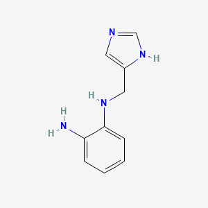 molecular formula C10H12N4 B11798127 N1-((1H-Imidazol-4-yl)methyl)benzene-1,2-diamine 