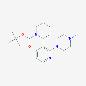 molecular formula C20H32N4O2 B11798172 tert-Butyl 2-(2-(4-methylpiperazin-1-yl)pyridin-3-yl)piperidine-1-carboxylate 
