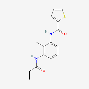 molecular formula C15H16N2O2S B1179819 N-[2-methyl-3-(propionylamino)phenyl]-2-thiophenecarboxamide 